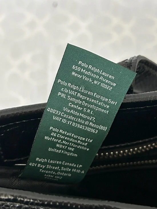 Lauren Ralph Lauren Classic Black Textured Leather Tote Shoulder Bag Purse 🌺🌺 - Picture 11 of 14